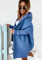 Women's Oversized Longline Cardigan – Relaxed Statement Sleeve Cardigan