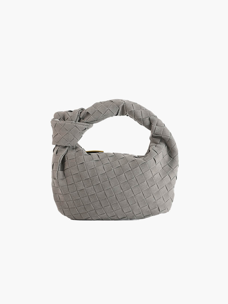 Women's Mini Suede Crossbody Bag – Braided Fashion Bag – Ilyse