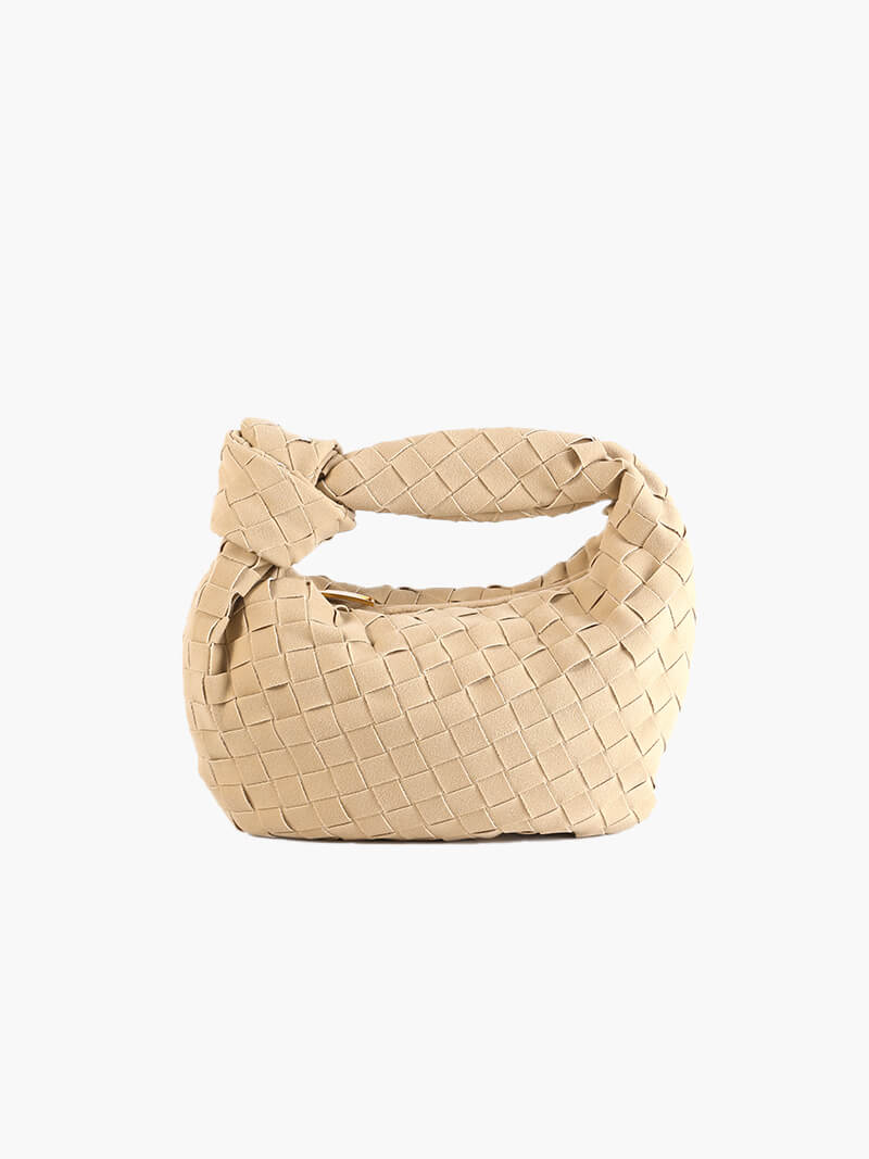 Women's Mini Suede Crossbody Bag – Braided Fashion Bag – Ilyse