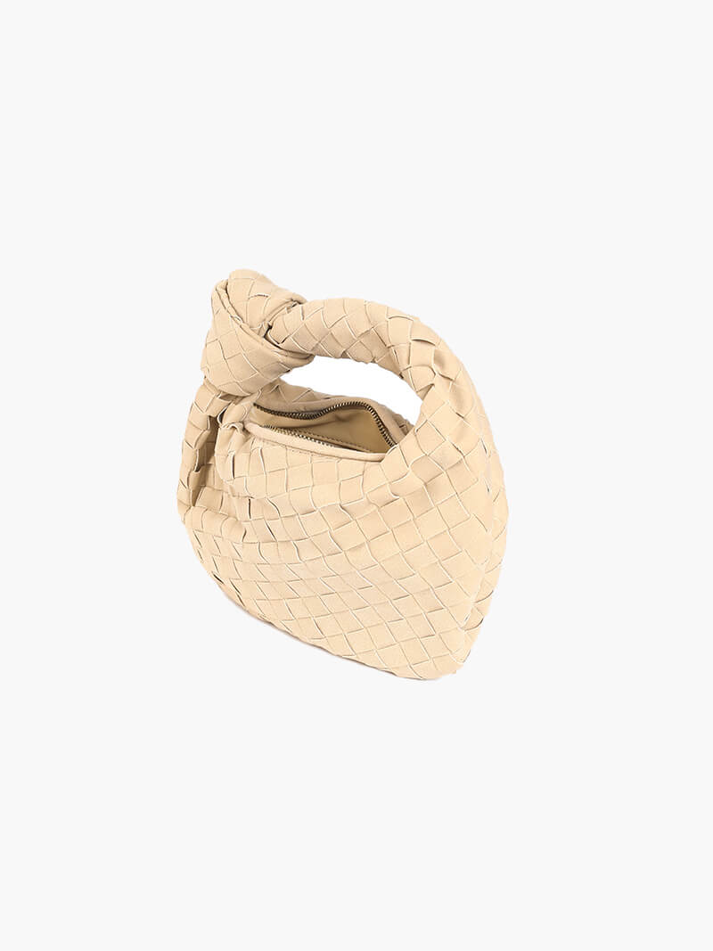 Women's Mini Suede Crossbody Bag – Braided Fashion Bag – Ilyse