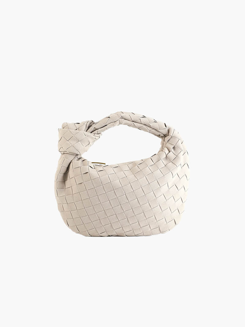 Women's Mini Suede Crossbody Bag – Braided Fashion Bag – Ilyse