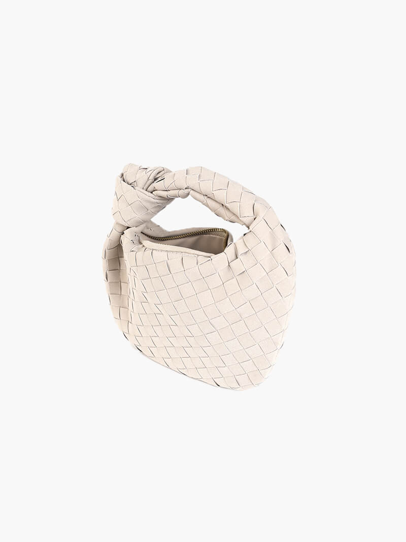 Women's Mini Suede Crossbody Bag – Braided Fashion Bag – Ilyse