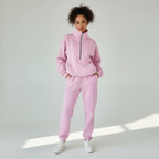 Women's Half-Zip Lounge Set – Casual Sweat Set