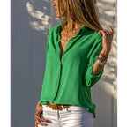 Women’s Long Sleeve Blouse – Stylish Everyday Blouse – Julia