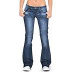 Women's Low Rise Flare Jeans – Vintage Flared Denim Jeans