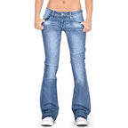 Women's Low Rise Flare Jeans – Vintage Flared Denim Jeans