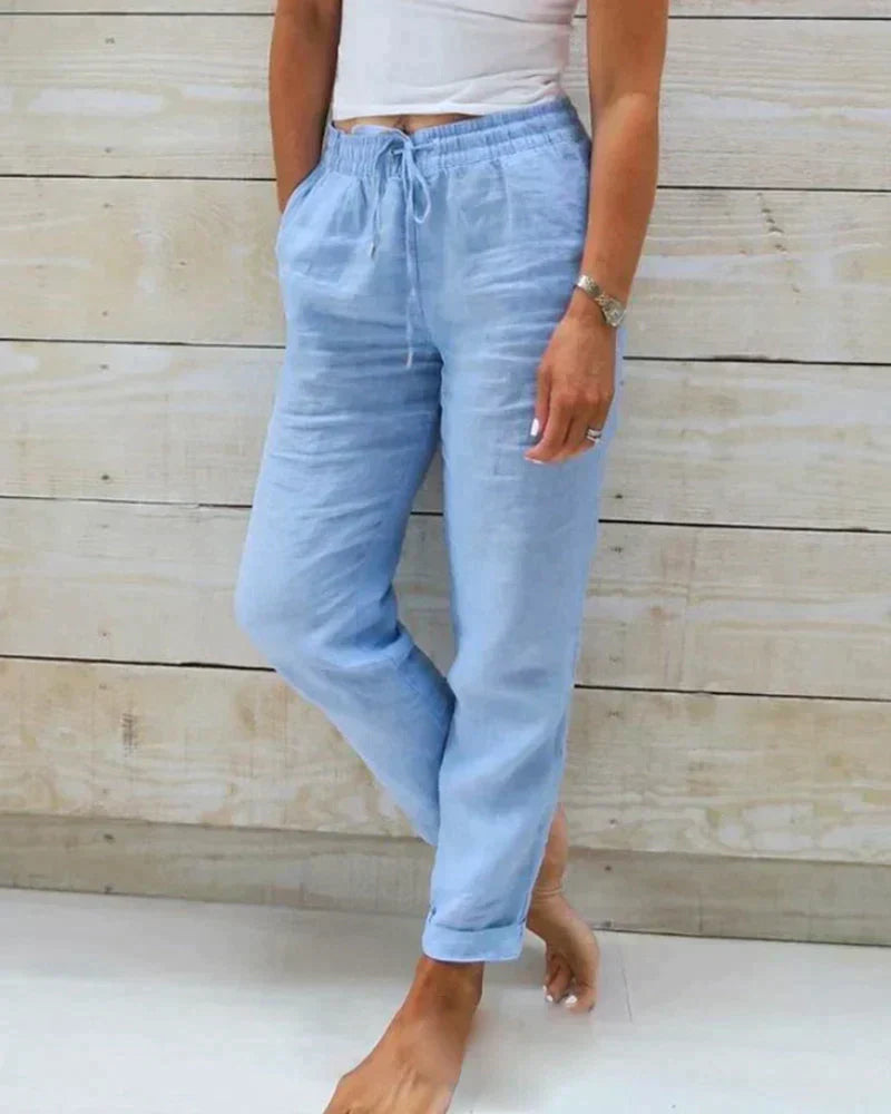 Women's Wide Leg Pants – Lightweight Casual Summer Pants