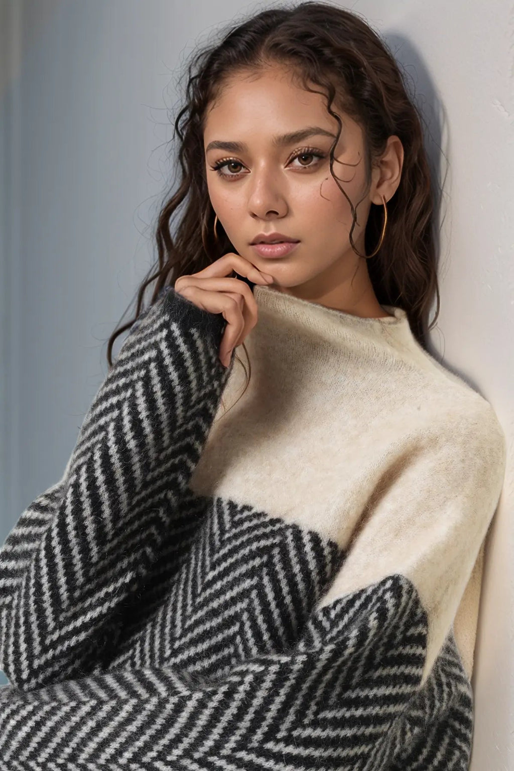 Women's Slim Fit Turtleneck Sweater – Fine Knit Base Layer