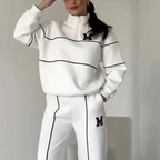 Women's Half-Zip Tracksuit – Matching Jogger Set