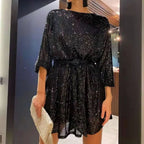 Women's Glitter Evening Dress – Sparkly Formal Party Dress