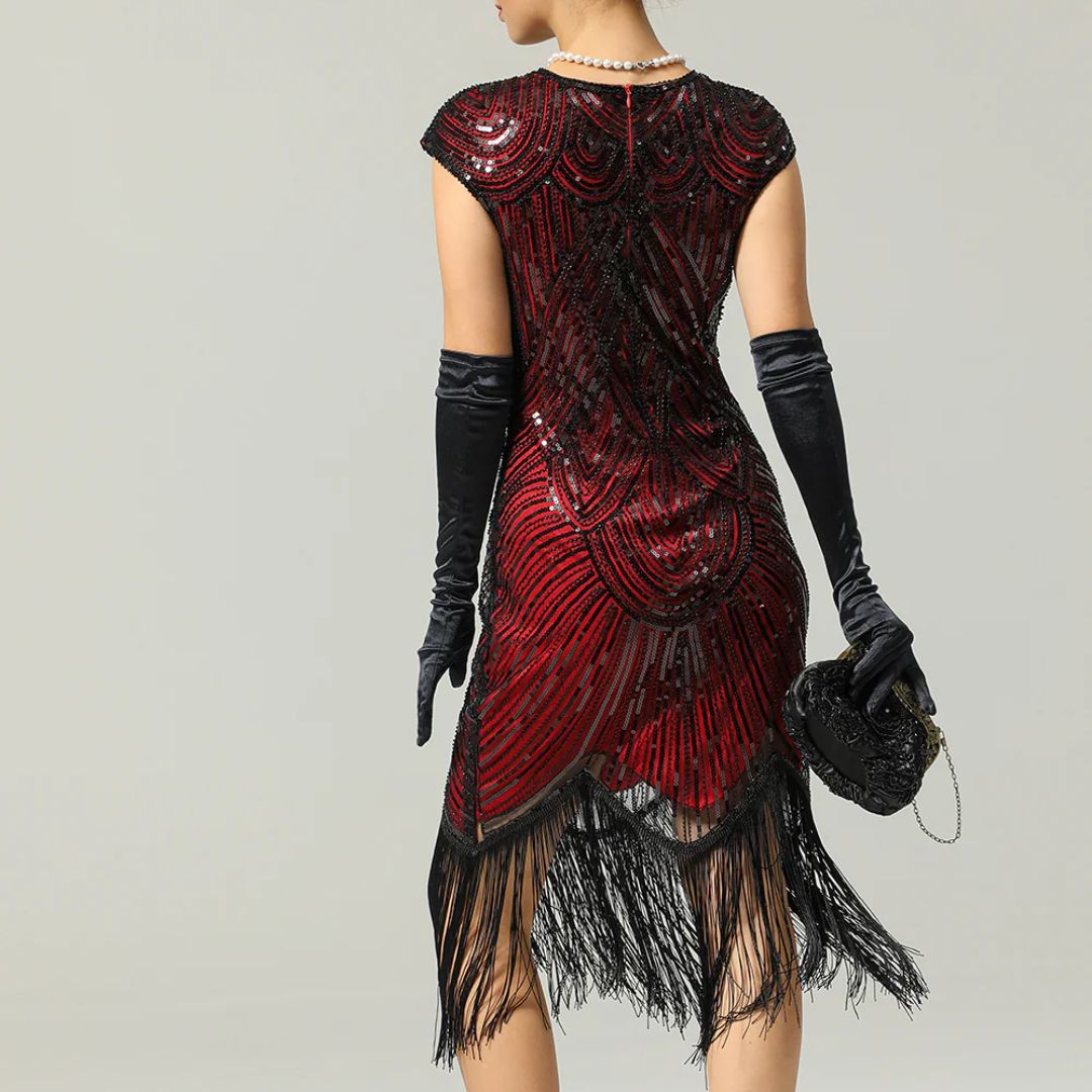 Women's Gatsby Glitter Dress – Vintage Sparkle Party Dress