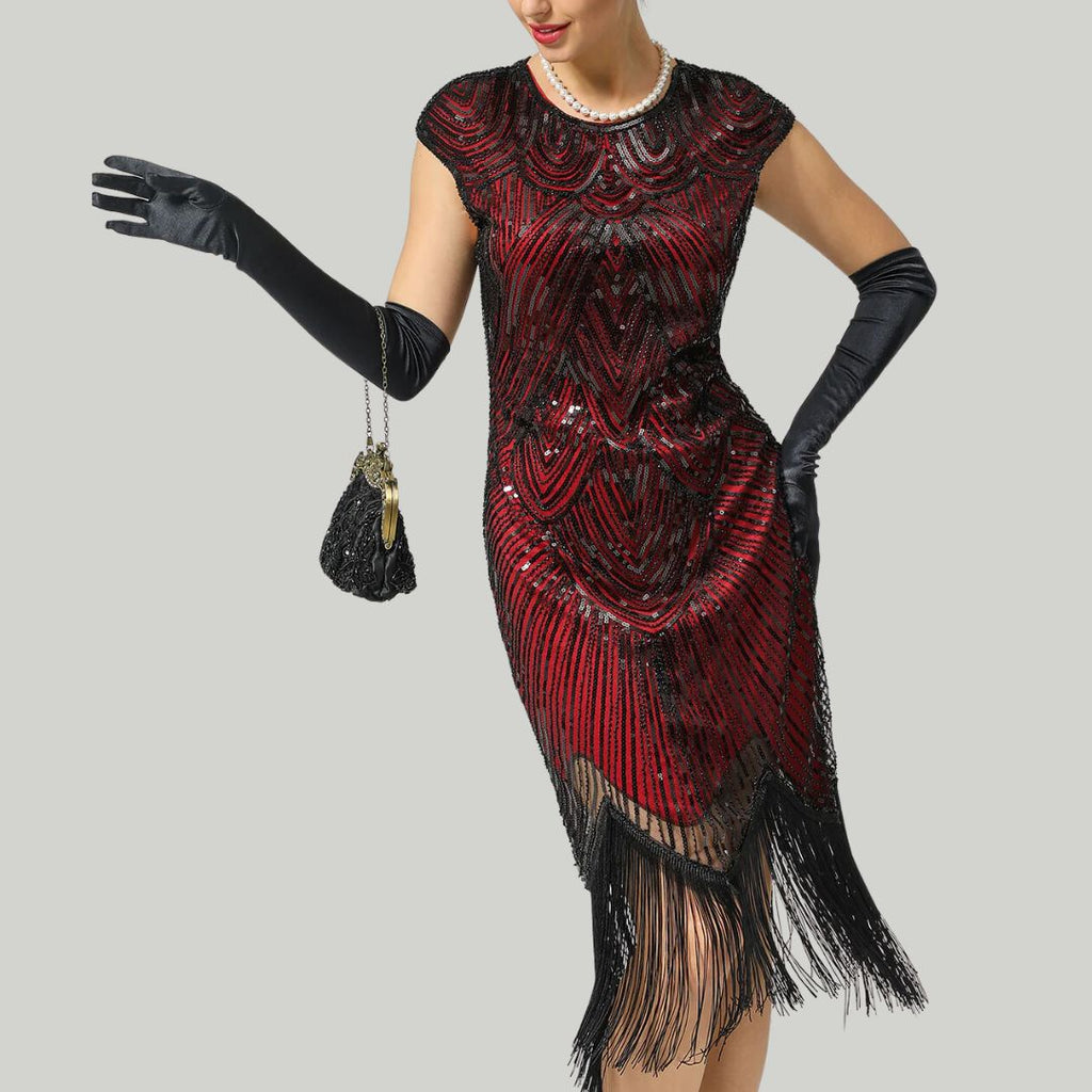 Women's Gatsby Glitter Dress – Vintage Sparkle Party Dress