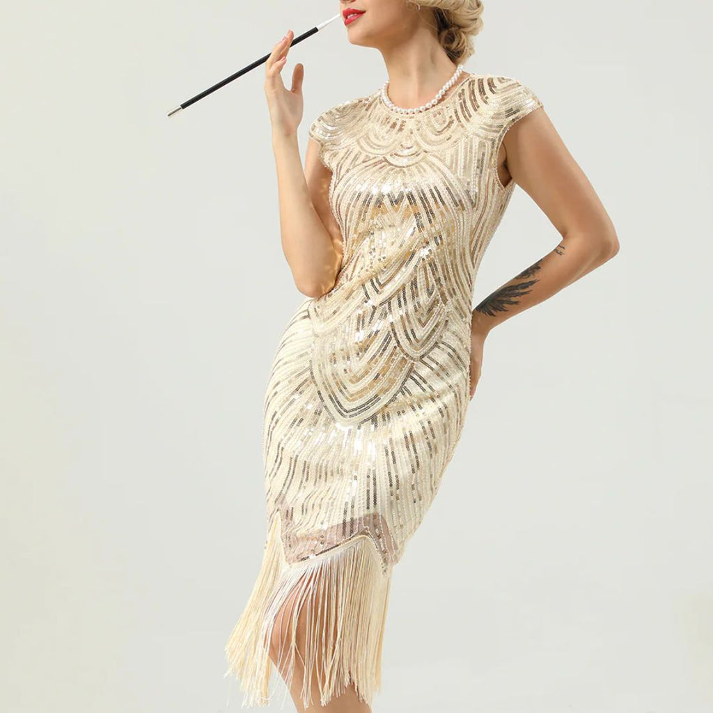 Women's Gatsby Glitter Dress – Vintage Sparkle Party Dress