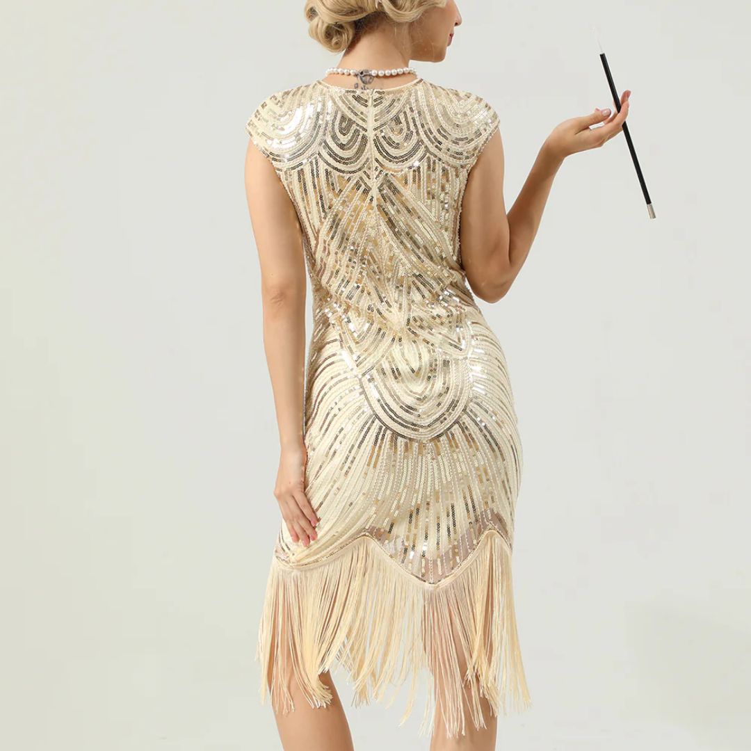 Women's Gatsby Glitter Dress – Vintage Sparkle Party Dress