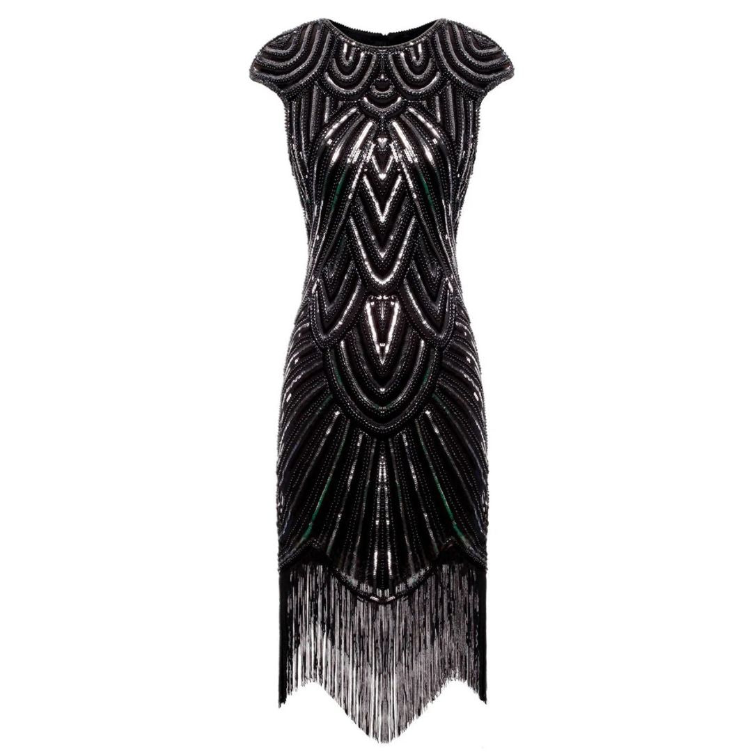 Women's Gatsby Glitter Dress – Vintage Sparkle Party Dress