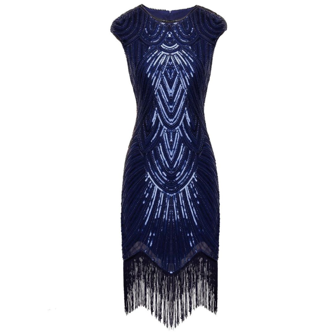 Women's Gatsby Glitter Dress – Vintage Sparkle Party Dress