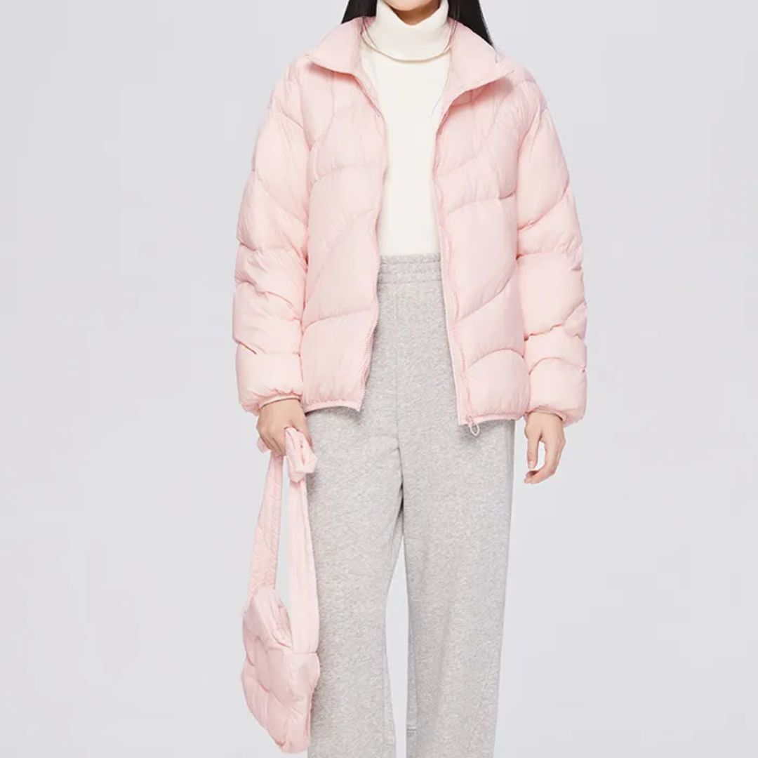 Women's Packable Puffer Jacket – Lightweight Collared Winter Jacket