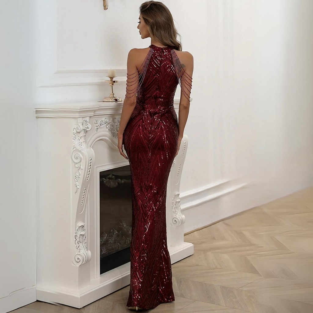 Women's Glitter Party Dress – Shimmer Evening Occasion Dress