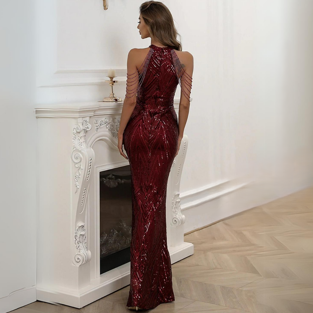 Women's Glitter Party Dress – Shimmer Evening Occasion Dress