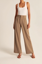 Women's Flowy Wide Leg Pants – High Waist Dress Trousers