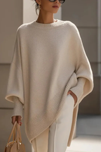 Women's Relaxed Oversized Sweater – Loose Fit Long Sleeve Knit Pullover