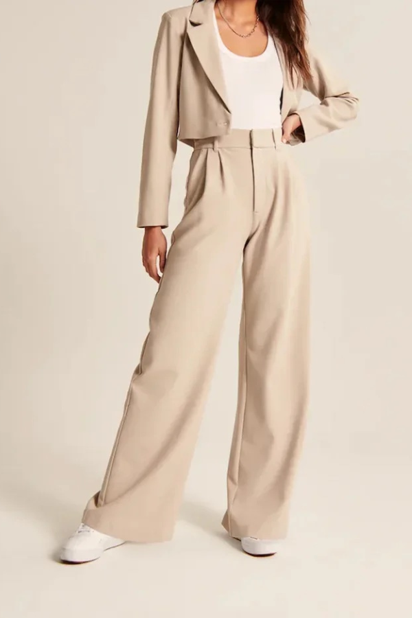 Women's Flowy Wide Leg Pants – High Waist Dress Trousers