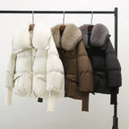 Women's Fur Collar Puffer Jacket – Longline Quilted Winter Jacket