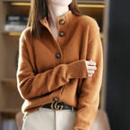 Women's Longline Button Cardigan – Oversized Ribbed Layering Cardigan