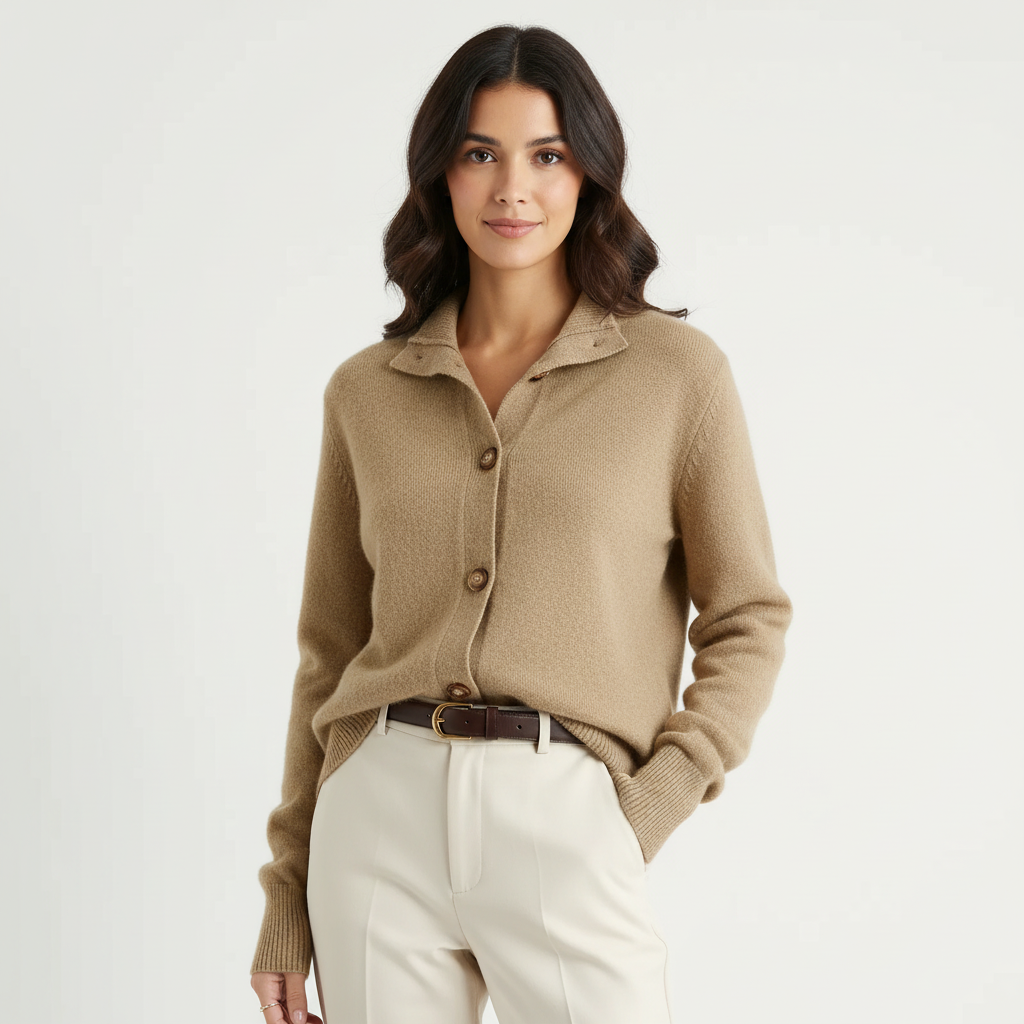 Women's Longline Button Cardigan – Oversized Ribbed Layering Cardigan