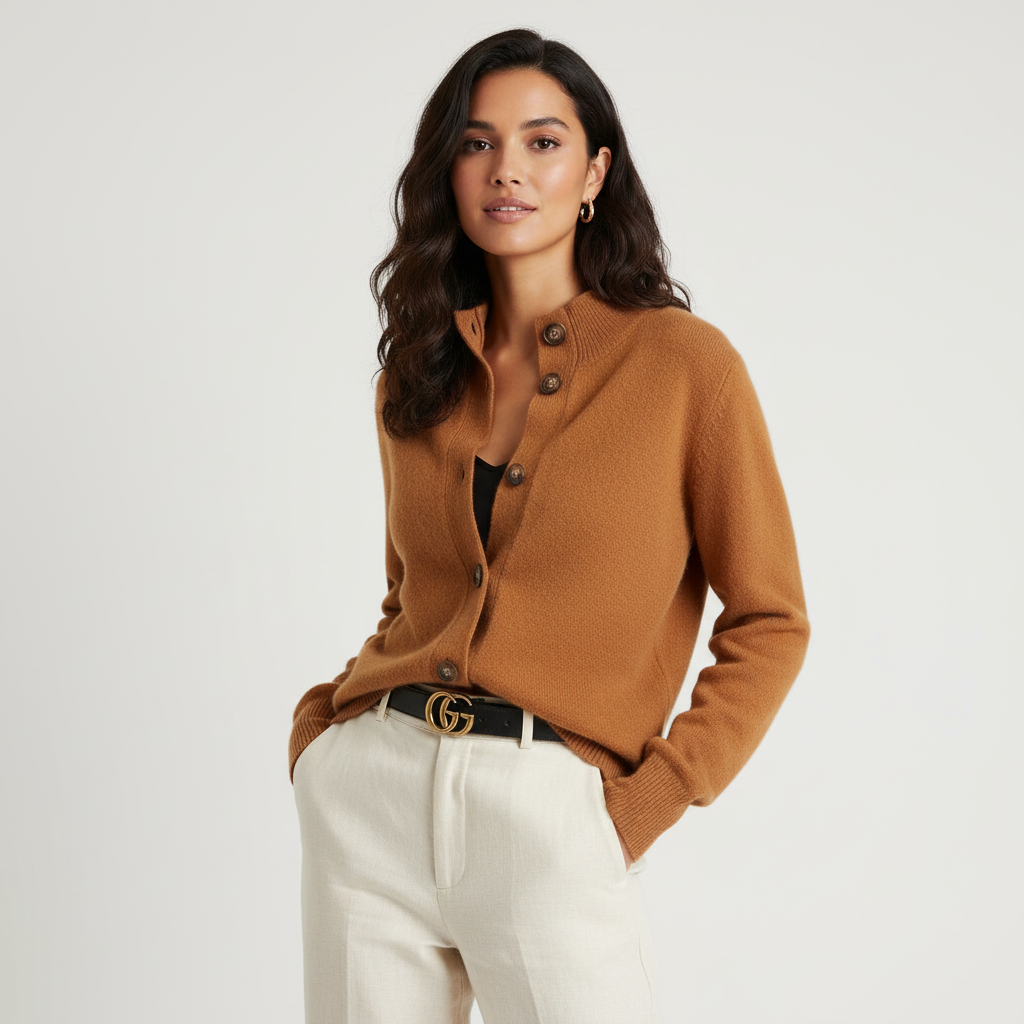 Women's Longline Button Cardigan – Oversized Ribbed Layering Cardigan