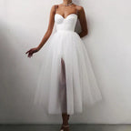 Women's Corset Tulle Evening Gown – A-Line Formal Occasion Dress
