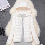 Women's Packable Down Coat – Ultra-Light Hooded Puffer