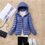 Women's Packable Down Coat – Ultra-Light Hooded Puffer