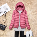 Women's Packable Down Coat – Ultra-Light Hooded Puffer
