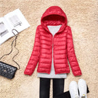 Women's Packable Down Coat – Ultra-Light Hooded Puffer
