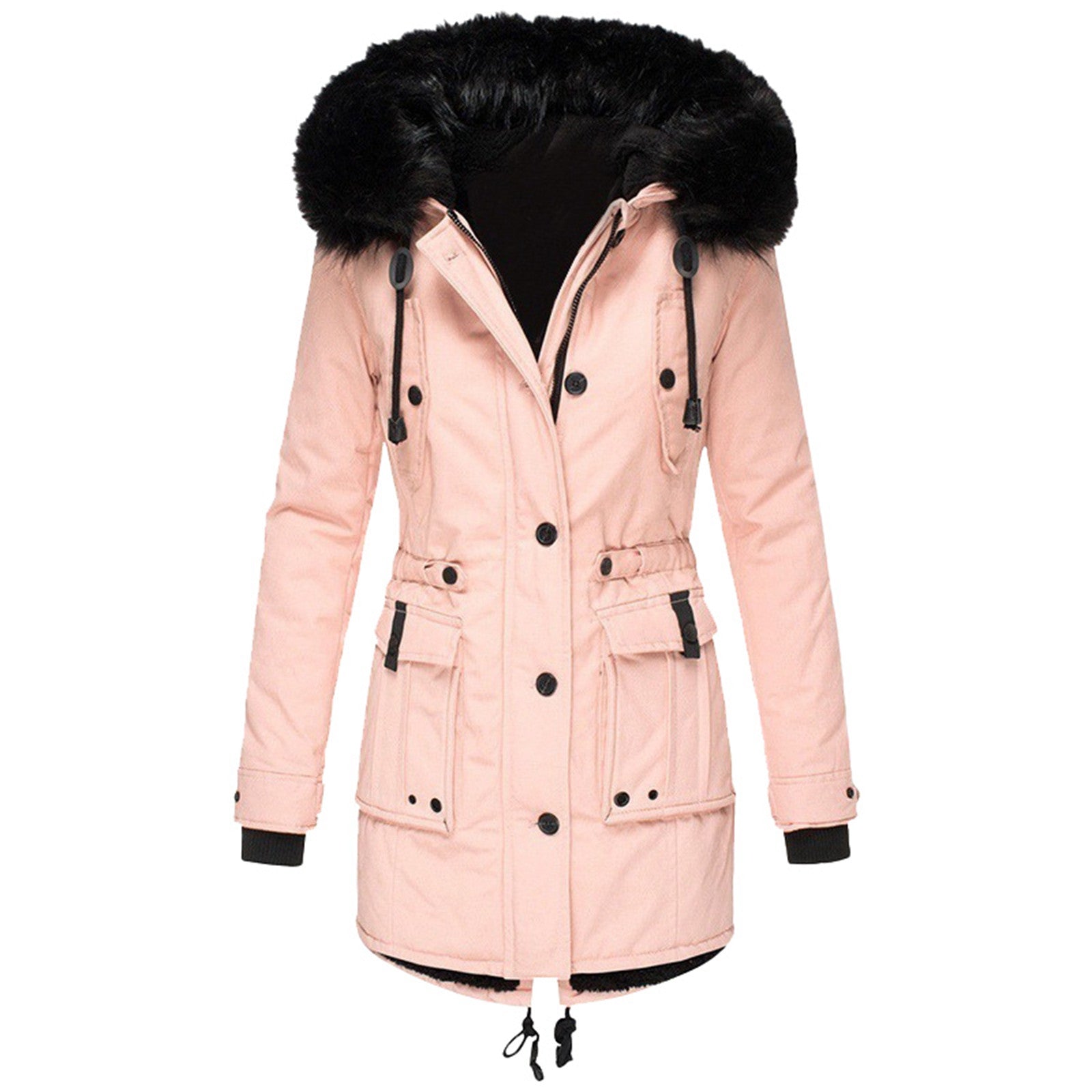 Women's Insulated Hooded Winter Coat – Tailored Cold Weather Longline Coat