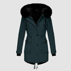 Women's Insulated Hooded Winter Coat – Tailored Cold Weather Longline Coat