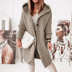 Women's Hooded Longline Cardigan – Relaxed Long Sleeve Winter Cardigan