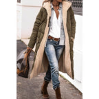 Women's Reversible Hooded Winter Coat – Teddy Lined Long Cold Weather Coat