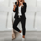 Women's Office Blazer Set – Tailored Two-Piece Set – Peyton