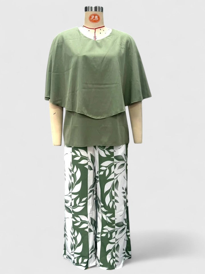 Women's Printed Two-Piece Set – Casual Matching Set – Marzelle