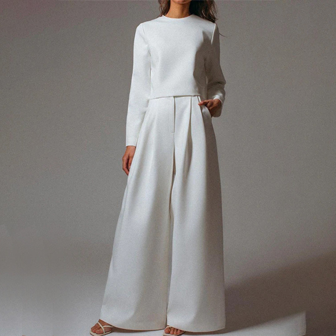 Women's Palazzo Pants Set – Relaxed Two-Piece Occasion Set