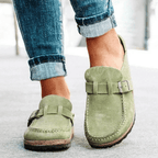 Women's Mules – Buckle Slip-On Comfort Shoes – Lois