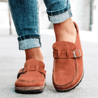 Women's Mules – Buckle Slip-On Comfort Shoes – Lois