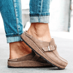 Women's Mules – Buckle Slip-On Comfort Shoes – Lois