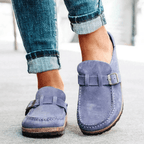 Women's Mules – Buckle Slip-On Comfort Shoes – Lois