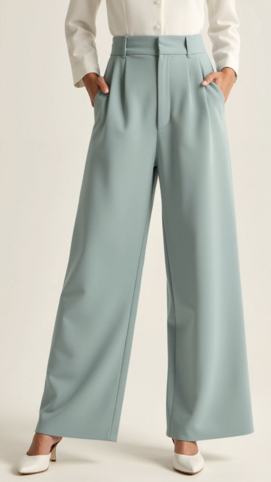 Women's Wide Leg Pants – High Waist Casual Pants – Gabriela