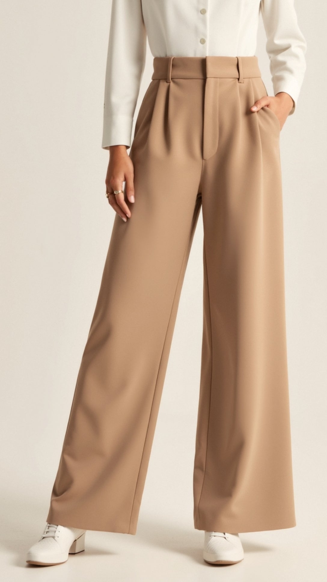 Women's Wide Leg Pants – High Waist Casual Pants – Gabriela