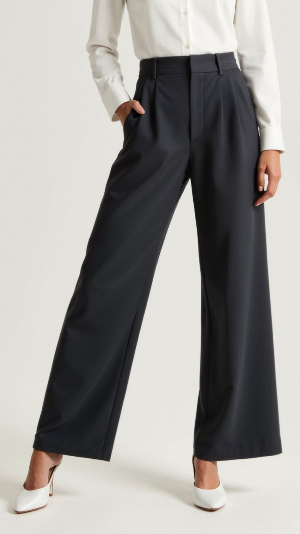Women's Wide Leg Pants – High Waist Casual Pants – Gabriela