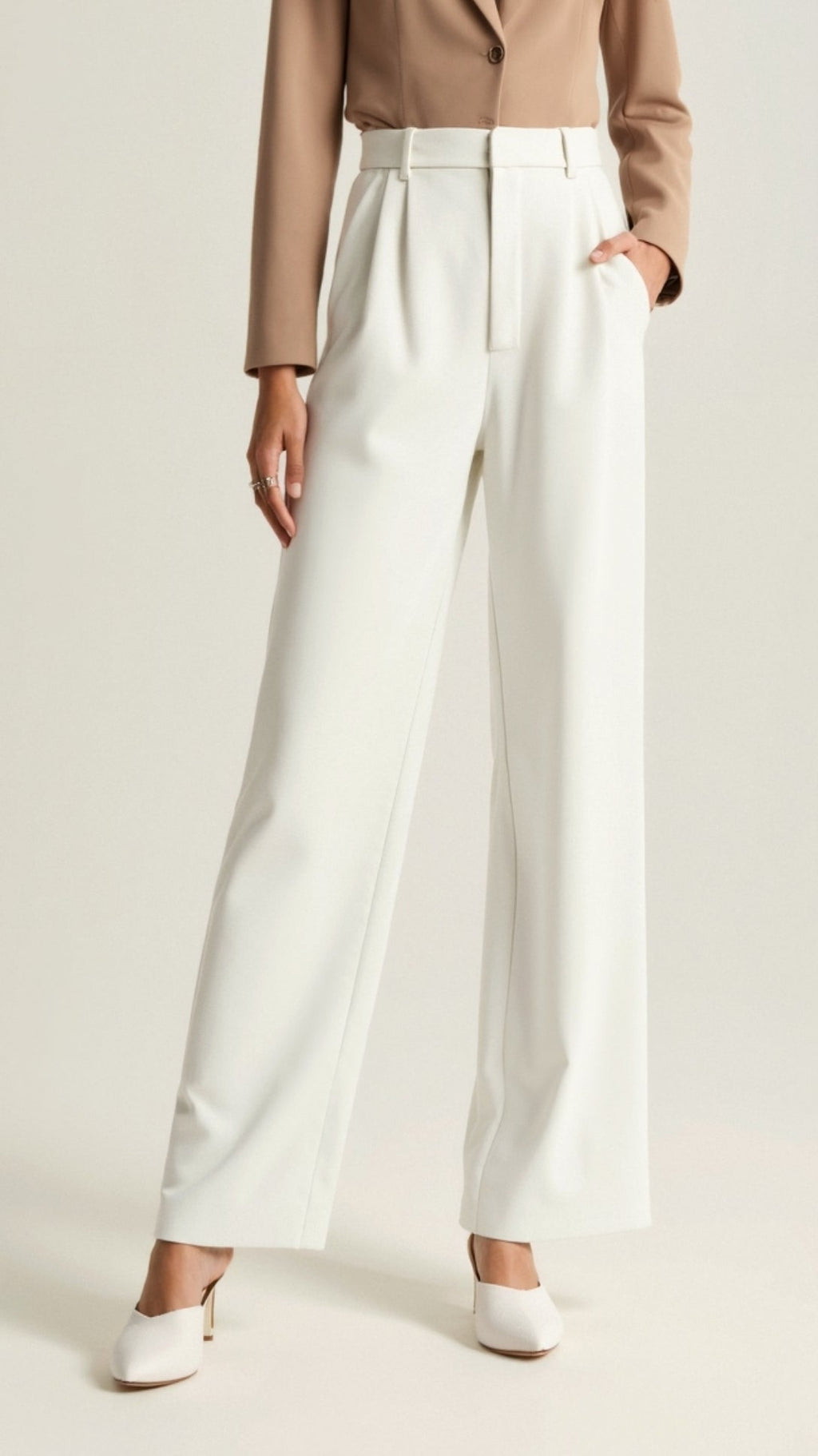 Women's Wide Leg Pants – High Waist Casual Pants – Gabriela